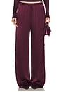 view 1 of 6 Lexi Lower Rise Relaxed Pant in Bordeaux
