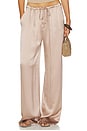 view 1 of 6 Silk Gemma Pull On Straight Leg Pant in Dune