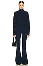 view 4 of 4 Bailey High Rise Pintuck Flare Pant in Midnight Navy