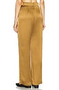 view 3 of 4 Emerson High Rise Pleated Pant in Matte Gold