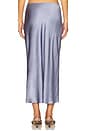 view 4 of 6 Miranda Bias Cut Skirt in Dusty Periwinkle