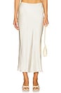 view 1 of 6 Miranda Bias Cut Skirt in Gardenia