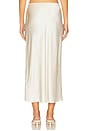 view 4 of 6 Miranda Bias Cut Skirt in Gardenia