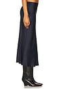 view 3 of 6 Miranda B Scallop Pull On Skirt in Midnight Navy