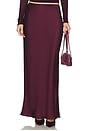view 1 of 6 Grace Bias Cut Maxi Pull On Skirt in Bordeaux