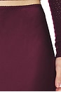 view 6 of 6 Grace Bias Cut Maxi Pull On Skirt in Bordeaux