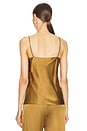 view 3 of 4 Gloria Bias Cut Cami in Matte Gold