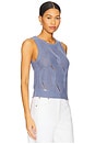 view 2 of 4 Kara Knit Tank Top in Dusty Periwinkle