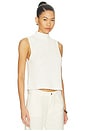 view 2 of 4 Atticus Roll Neck Cropped Tank in Gardenia