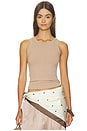 view 1 of 4 Jameela Racerback Tank in Dune
