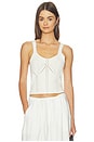 view 1 of 5 Thea Scoop Neck Tank in Gardenia