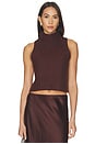 view 1 of 4 Saige Cropped Turtleneck Top in Cinnabar