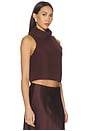 view 2 of 4 Saige Cropped Turtleneck Top in Cinnabar