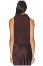 view 3 of 4 Saige Cropped Turtleneck Top in Cinnabar
