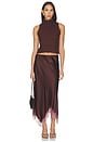 view 4 of 4 Saige Cropped Turtleneck Top in Cinnabar