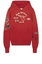 view 7 of 6 SWEAT À CAPUCHE in Vintage Red