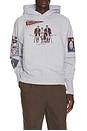 view 1 of 8 Varsity Hoodie in Heather Grey
