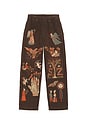 view 6 of 6 PANTALON in Olive Brown