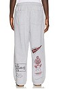 view 4 of 6 Varsity Sweatpant in Heather Grey