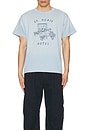 view 4 of 4 Hotel Tee in Light Blue