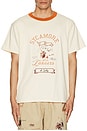 view 4 of 5 Yearbook Tee in Cream & Orange