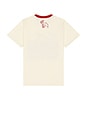 view 2 of 5 Restaurant Tee in White & Red