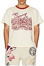 view 4 of 5 Restaurant Tee in White & Red