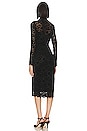 view 3 of 3 VESTIDO MIDI VIVIENNE in Black