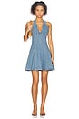 view 1 of 3 Malia Dress in Medium Blue Denim