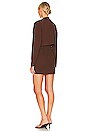 view 4 of 4 CONJUNTO MINIVESTIDO E JAQUETA BECCA in Chicory Coffee