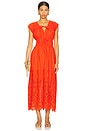 view 1 of 3 Clementina Dress in Orange
