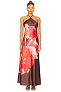 view 1 of 3 Flora Dress in Burnt Umber