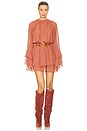view 1 of 4 Sofina Dress in Copper Brown