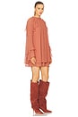 view 3 of 4 Sofina Dress in Copper Brown
