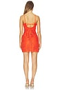 view 3 of 4 Maureene Dress in Mandarin Red