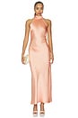 view 1 of 3 VESTIDO HALTER in Honeyed Apricot