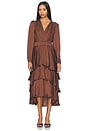 view 1 of 3 Bei Dress in Shaved Chocolate