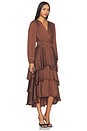 view 2 of 3 Bei Dress in Shaved Chocolate
