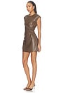 view 2 of 3 Chiara Mini Dress in Cocoa