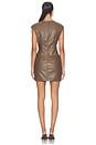 view 4 of 3 Chiara Mini Dress in Cocoa