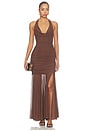 view 1 of 3 Evera Dress in Shaved Chocolate