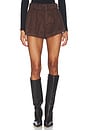 view 1 of 6 Evanda Short in Dark Chocolate