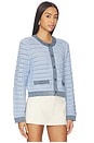view 2 of 4 Cassette Cardigan in Baby Blue & Denim