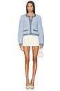 view 4 of 4 Cassette Cardigan in Baby Blue & Denim