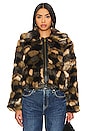 view 2 of 5 Arlowe Faux Fur Jacket in Green Multi