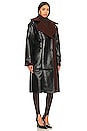 view 3 of 4 Kinzie Faux Leather Coat in Black