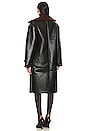 view 4 of 4 Kinzie Faux Leather Coat in Black