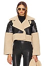 view 2 of 5 Alaina Faux Leather Coat in Black