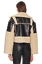 view 4 of 5 Alaina Faux Leather Coat in Black