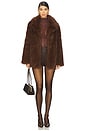 view 4 of 4 Kindra Coat in Brown